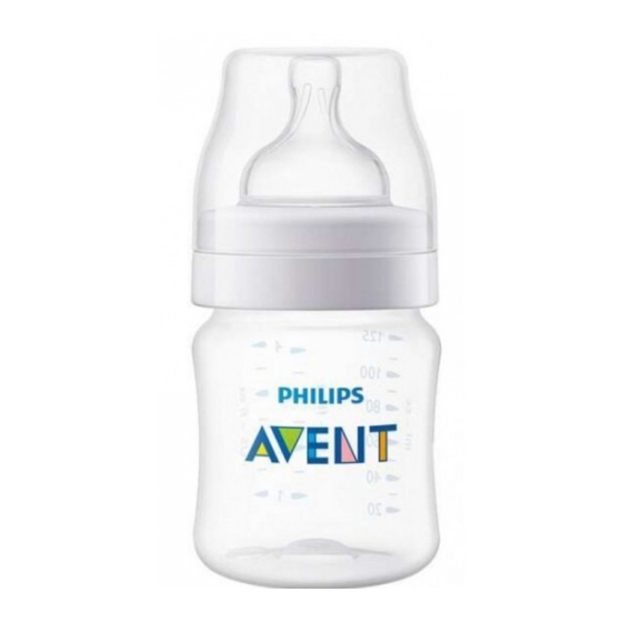 Philips AVENT Anti-colic Manual