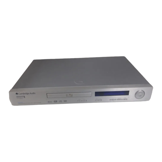 Cambridge Audio DVD55 Service Manual