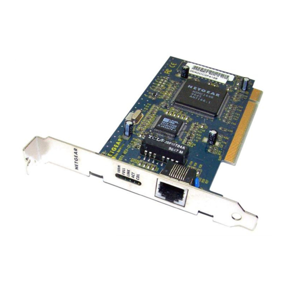 Netgear FA310TX - 10/100Mbps Fast Ethernet PCI Card Manuals