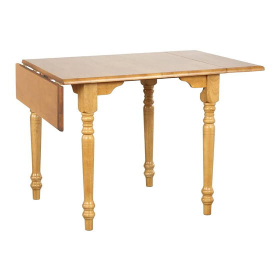 Sunset Furniture Sunset Trading DLU-TLD-3448 Assembly Instructions