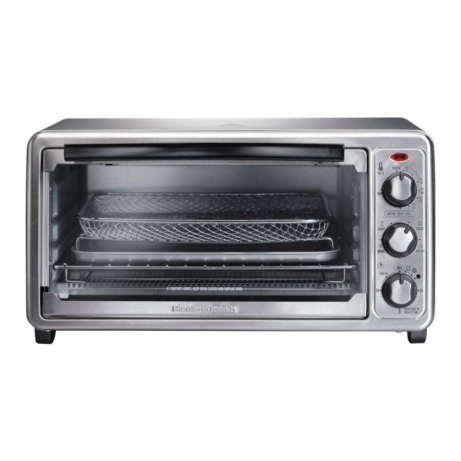 Hamilton Beach Sure-Crisp 31413 - 6-slice Air Fryer Toaster Oven Manual