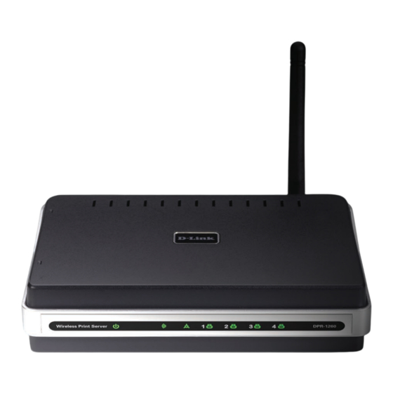 D-Link DPR-160 Print Server Manuals