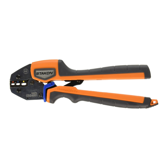 Stakon ERG4001 COMFORT CRIMP Instructions For Use