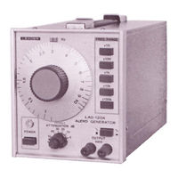 Leader Electronics Corp. LAG-120A Instruction Manual