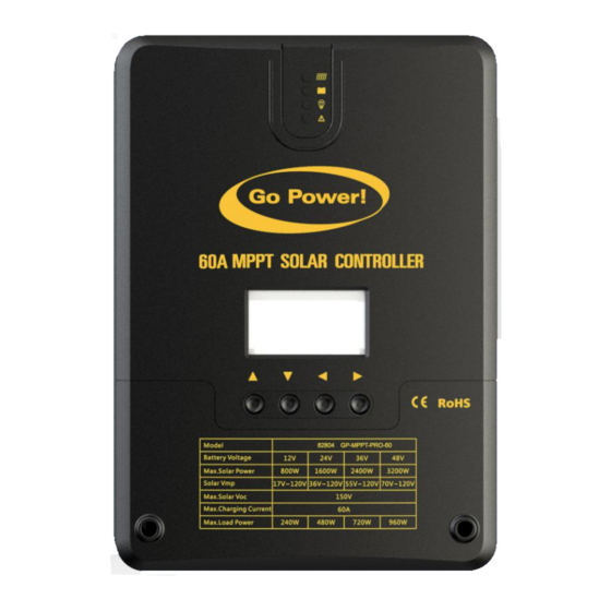 Go Power MPPT-PRO  Series User Manual