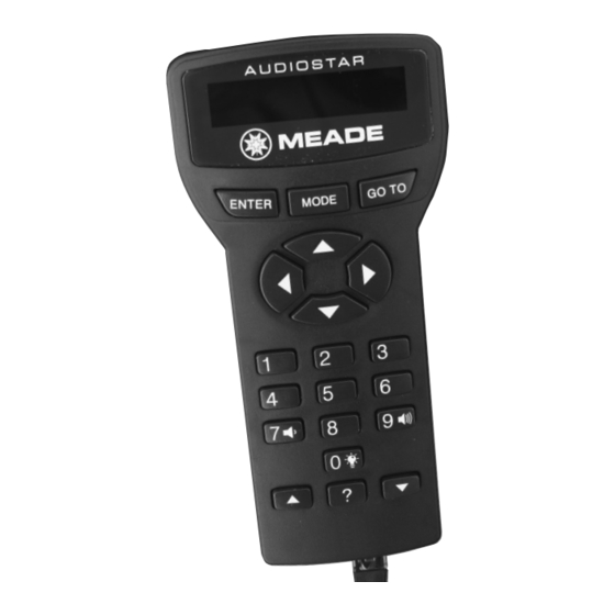 Meade AudioStar Manuals