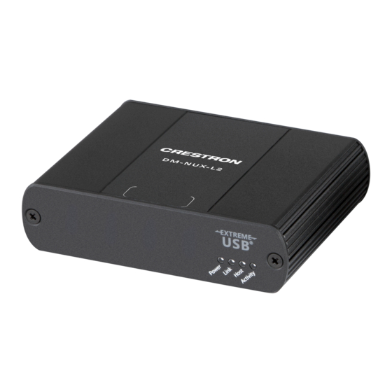 Crestron DM-NUX-L2 Getting Started