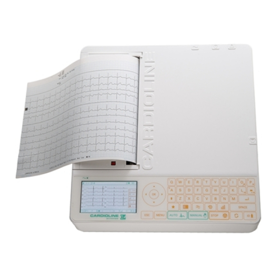 Cardioline ar2100view Quick Reference Manual