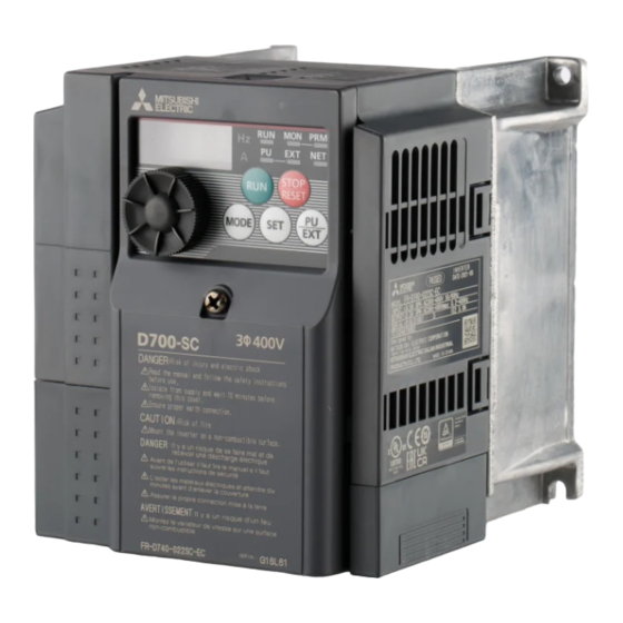 Mitsubishi Electric FR-D700 Instruction Manual