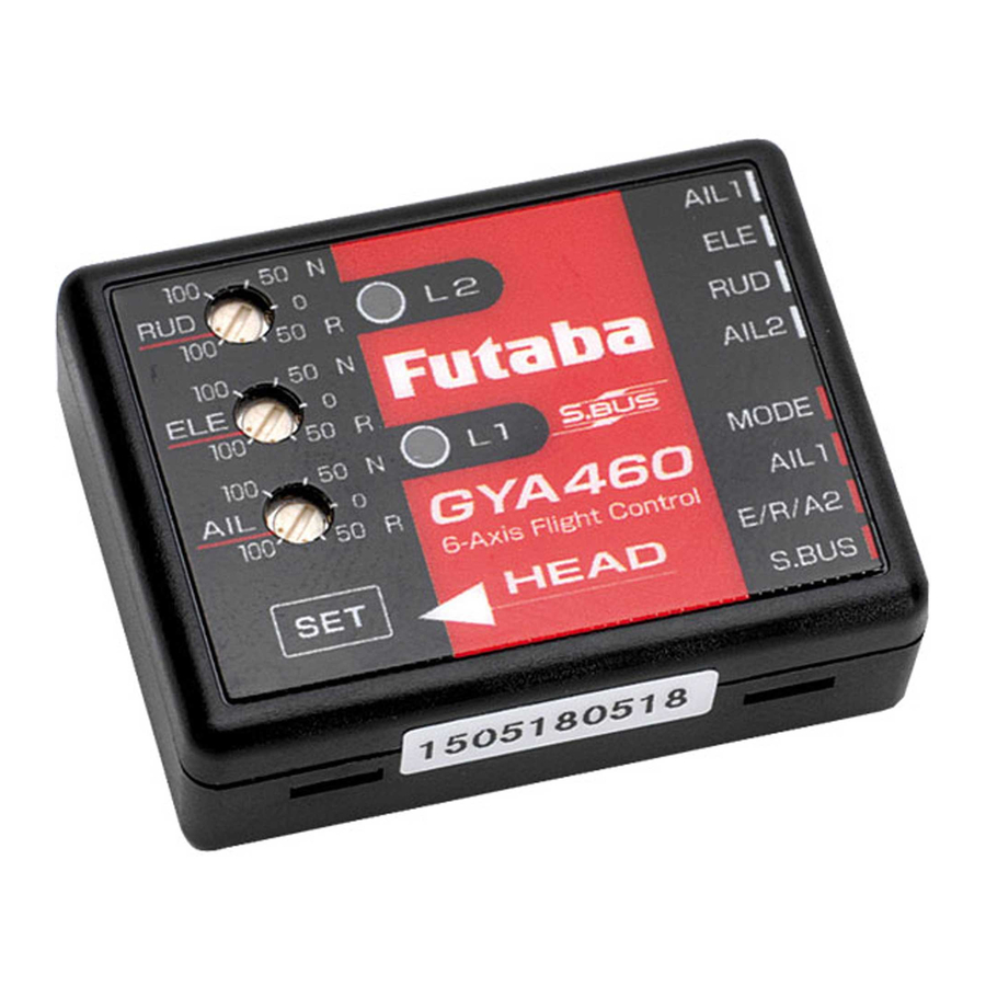 FUTABA GYA460 Instruction Manual