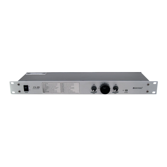Omnitronic FX-001 User Manual
