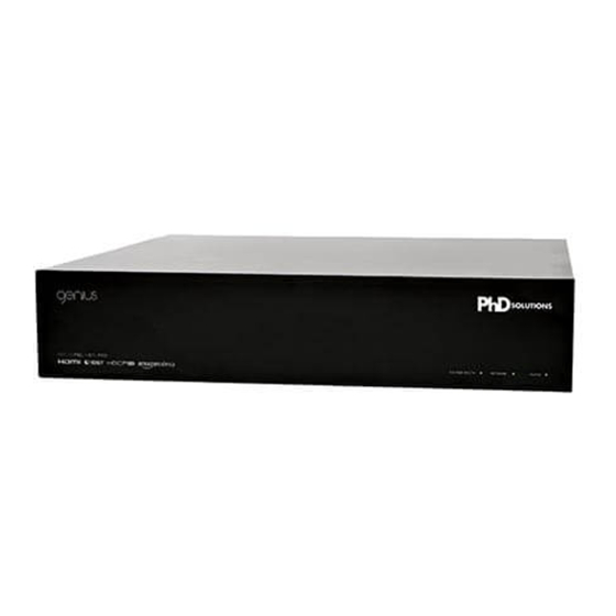 PhD Solutions HDBaseT Lite Installation Manual