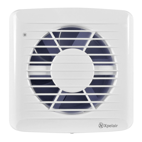 Xpelair  SL150T Installation And Maintenance Instructions