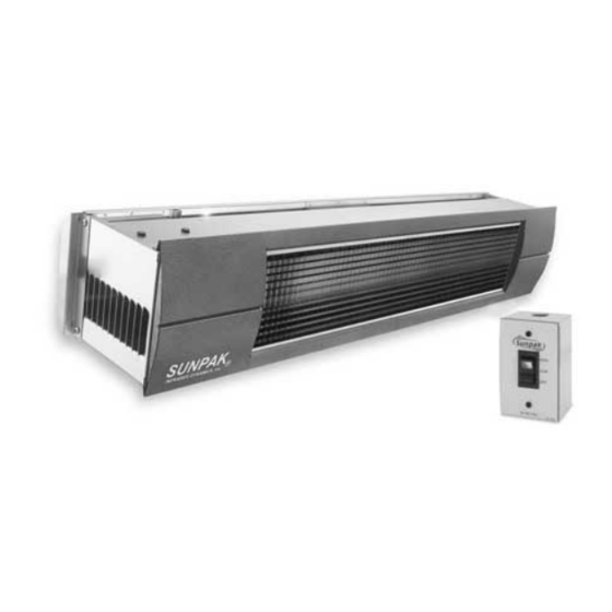 Sunpak S34-TSH Installation, Operation And Maintenance Instructions