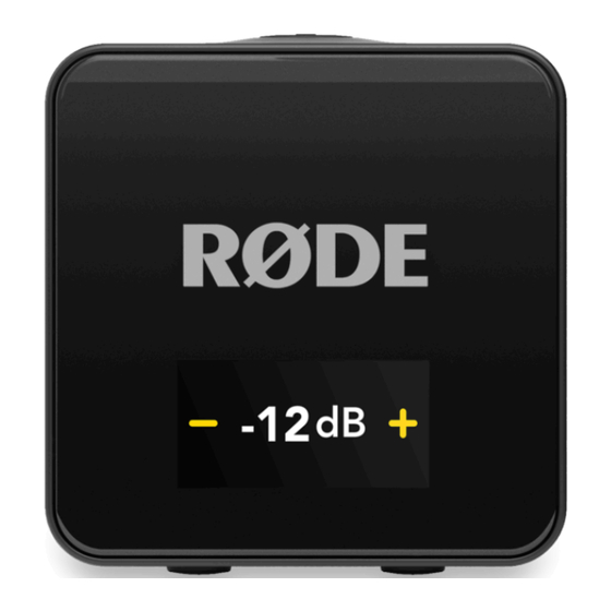 RODE Microphones Wireless GO User Manual