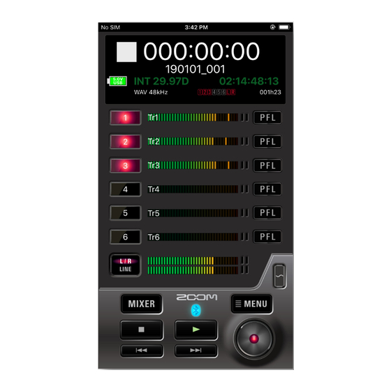 Zoom F6 Control Operation Manual