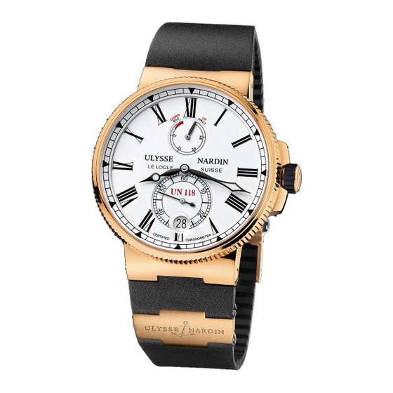User Manuals: Ulysse Nardin UN-118 Diver Watch