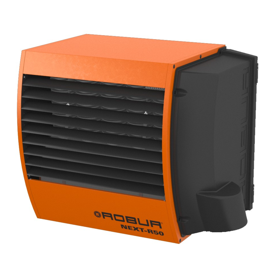 Robur Next-R Instructions For Installation, Use And Maintenance Manual