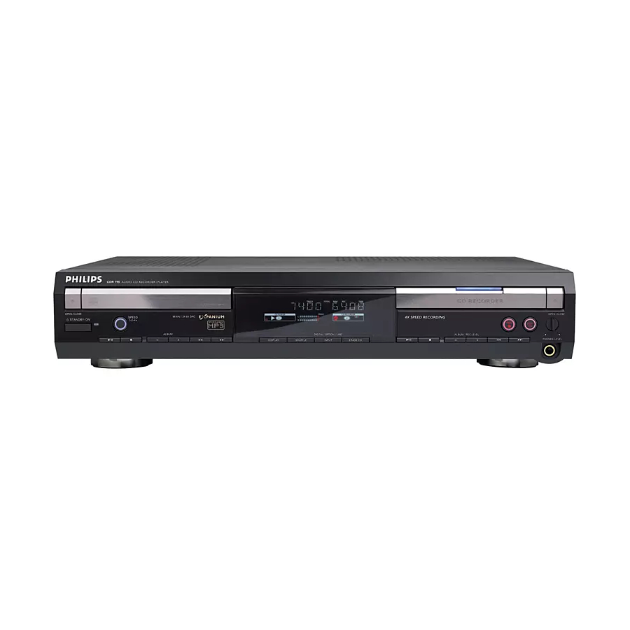 Philips CDR795 Specifications