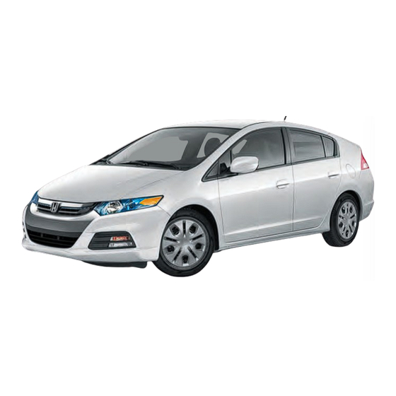Honda 2013 INSIGHT Technology Reference Manual