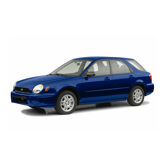 Subaru 2002 Impreza Service Manual