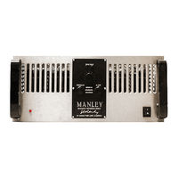 Manley STUDIO STANDARD 350 WATT MONOBLOCK AMPLIFIER Owner's Manual