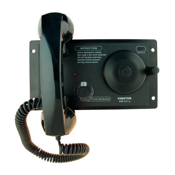 Vingtor VSP 12 Way Technical Manual