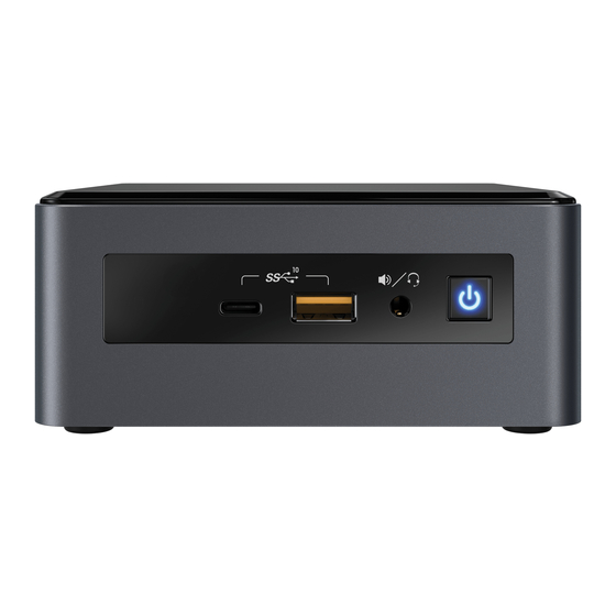 Intel NUC 8 Mainstream-G NUC8i7INH Manuals