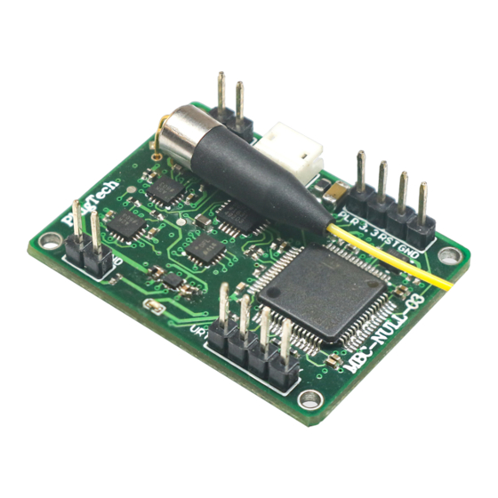 PlugTech MBC-NULL Operating Instructions Manual