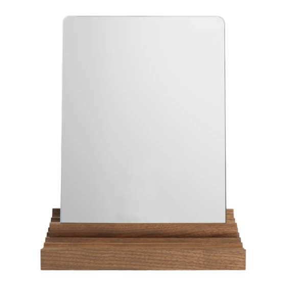 BluDot Furrow Table Mirror Manual