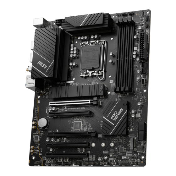 MSI PRO B760-P WIFI User Manual