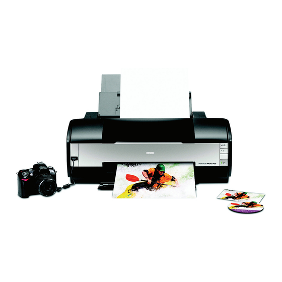 Epson 1400 - Stylus Photo Color Inkjet Printer Color Manual