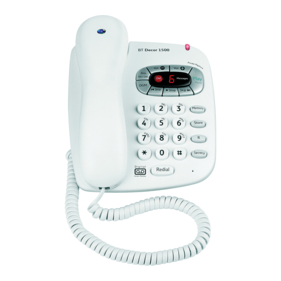 BT DECOR 1500 User Manual
