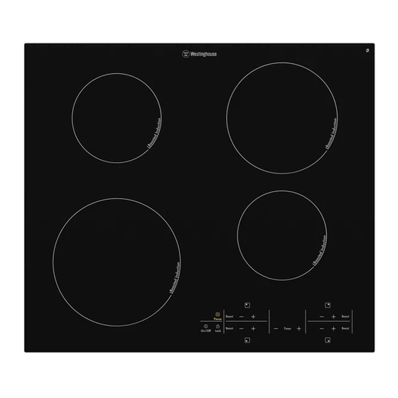 Westinghouse WHI644BA Induction Cooktop Manuals