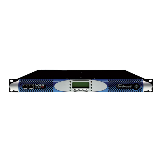powersoft DIGAM K series User Manual
