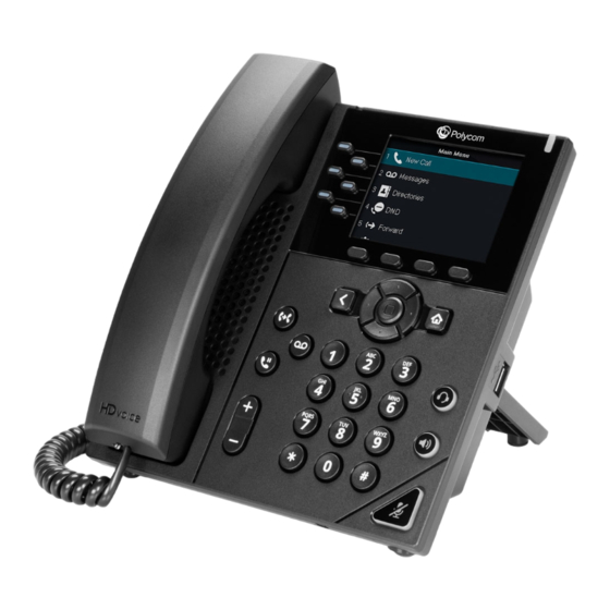 Polycom VVX-350 Series Quick Reference