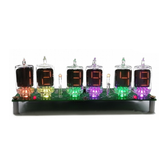 Nixie Clock DA-2000 Operating Instructions Manual
