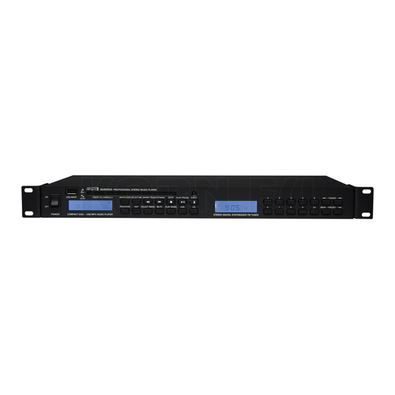 APART BGM3000 Manual