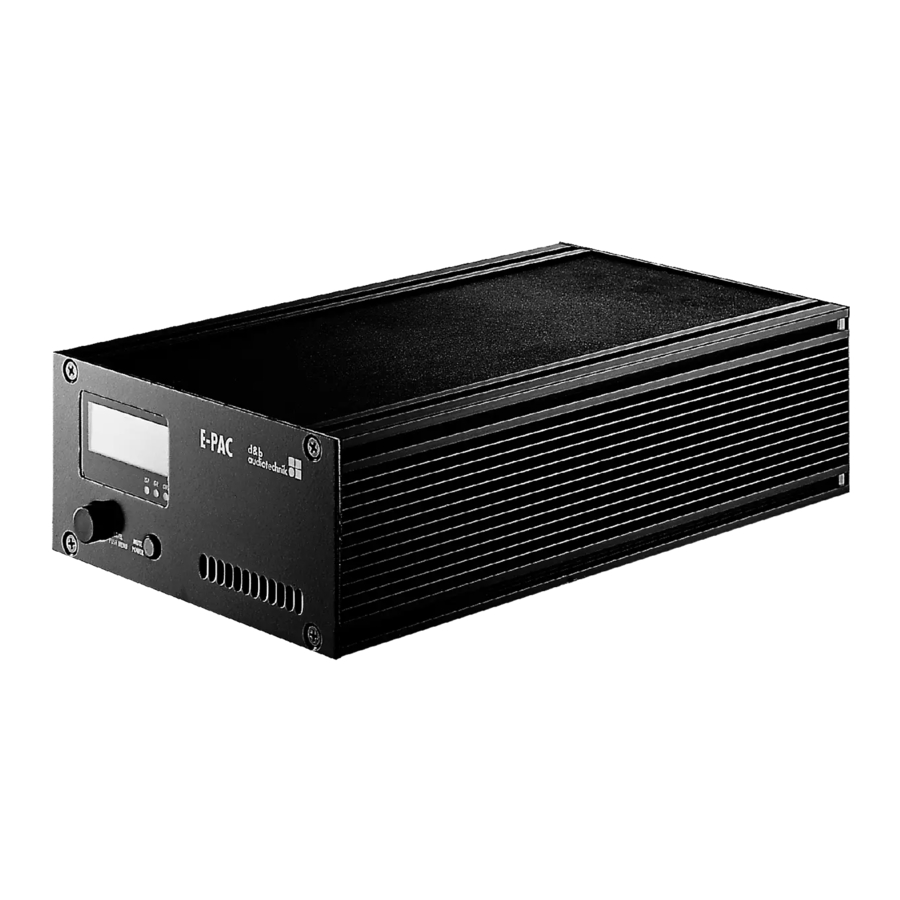 d&b audiotechnik E-PAC Hardware Manual
