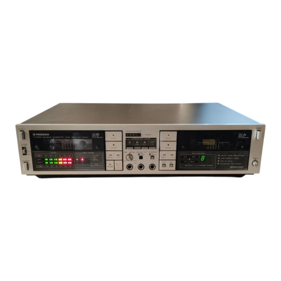 Pioneer CT-1040W Service Manual
