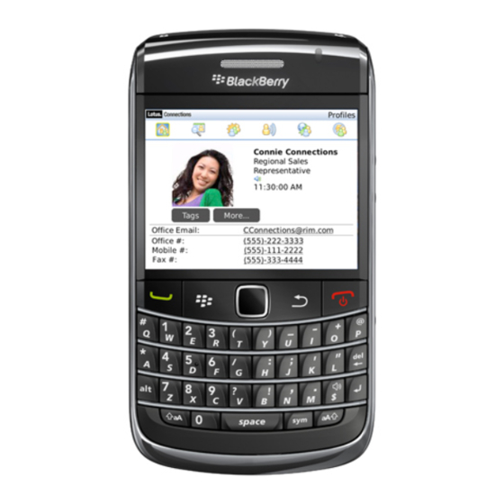 Blackberry CLIENT FOR IBM LOTUS QUICKR - AUTRE KNOWN ISSUES LIST User Manual