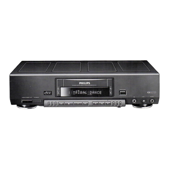 Philips DCC 951 Instructions For Use Manual