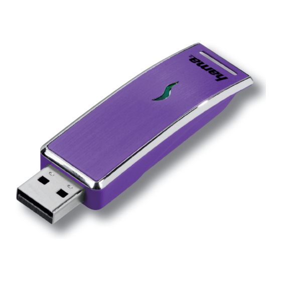 Hama Snooty FlashPen USB 2.0 Operating	 Instruction