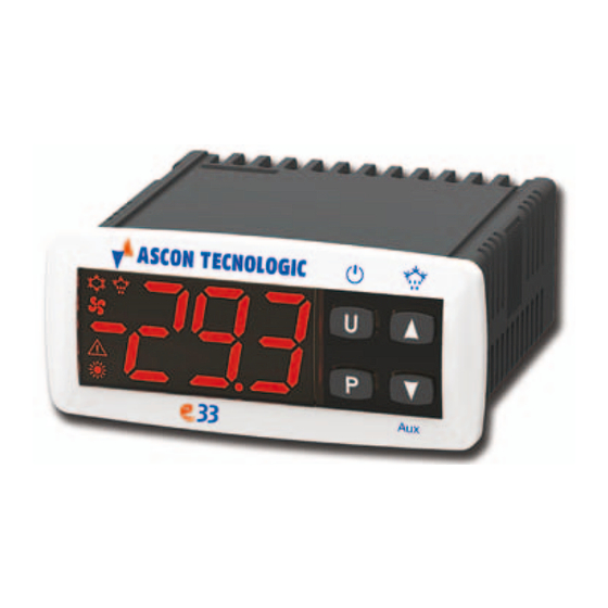 ascon e33 Operating Instructions Manual