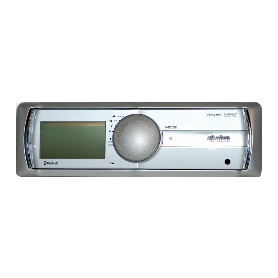 Clarion M502 Owner's Manual & Installation Manual
