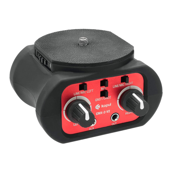 Kopul CMX-2-V2 Quick Manual