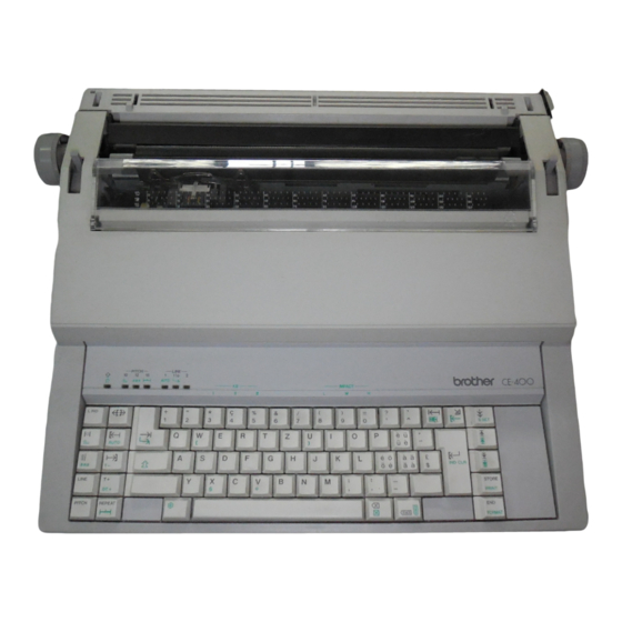 Brother CE-400 User Manual