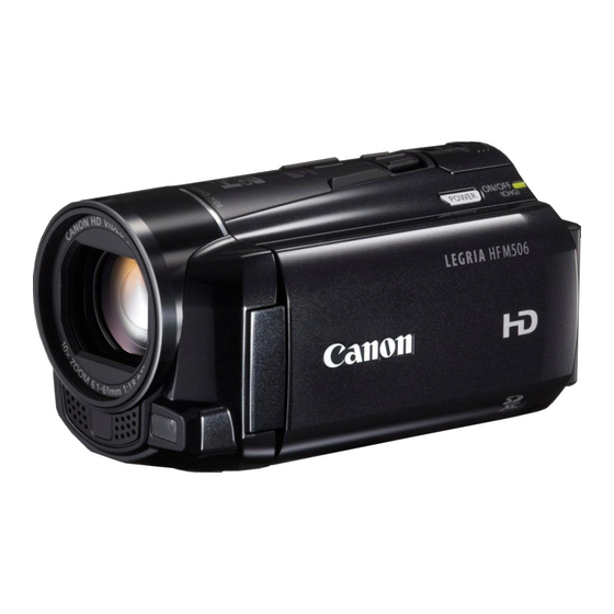 Canon LEGRIA HF R506 Manuals