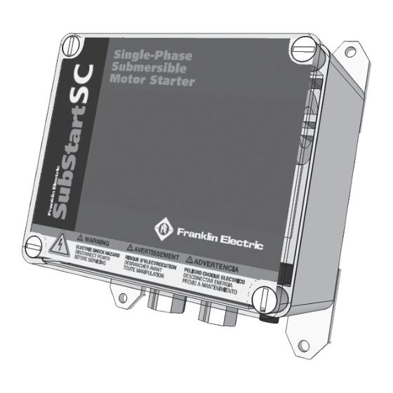 Franklin Electric SubStart SC Assembly And Operation Instructions Manual