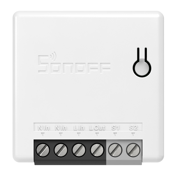 Sonoff DIY MINIR2 Smart WiFi Switch Manuals